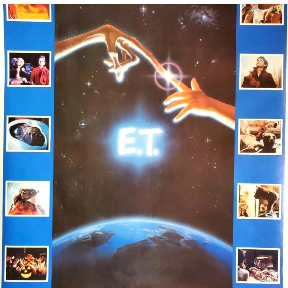 Vintage 1982 E.T. Extra-Terrestrial 23 x 35" Movie Poster Collage Promo …